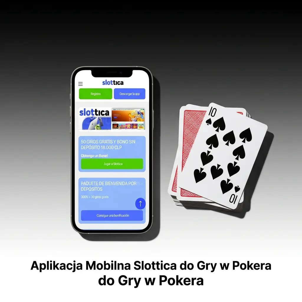 Aplikacja mobilna Slottica na Android i iOS do gry w pokera, wpłat, wypłat i kontaktu z supportem
