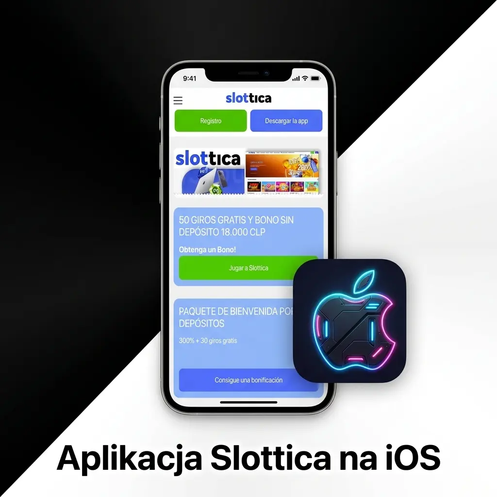 Aplikacja Slottica na iOS – kasyno i zakłady sportowe na iPhone i iPad, wymaga iOS 12.0 i 150 MB pamięci